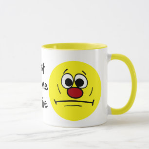 Abgefundenes Gesicht Grumpey Tasse