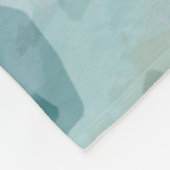 Abgehaltene Eule im Baum-abstrakten Fleecedecke (Ecke)