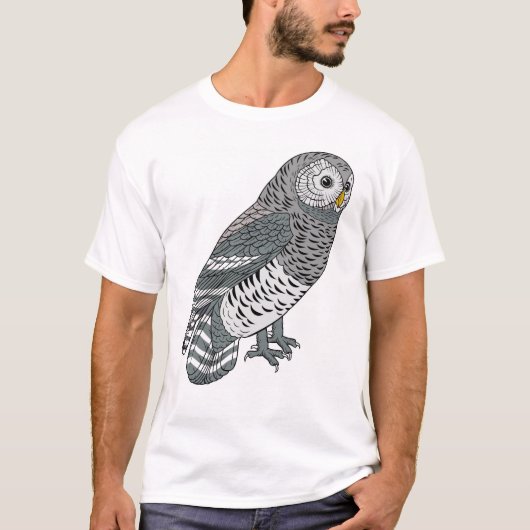Abgehaltene Eule T-Shirt (Vorderseite)