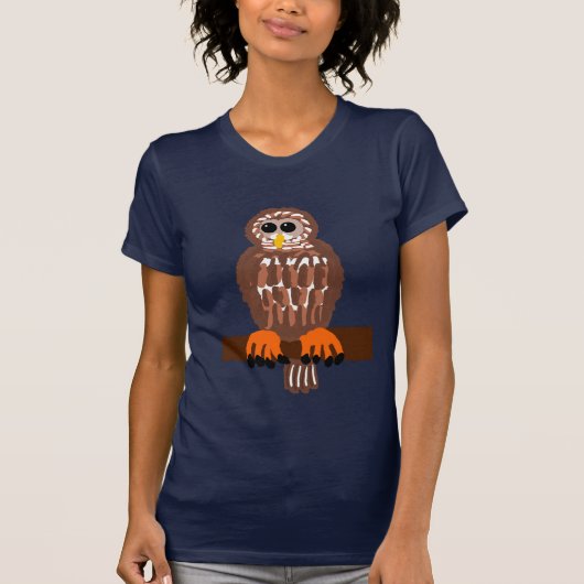 Abgehaltene Eulen-T - Shirt (Vorderseite)
