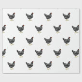 Abgehaltene Plymouth Rock-Erbzucht-Hühner Geschenkpapier (Flach)