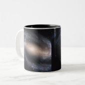 Abgehaltener Spiralarm NGC 1300 Zweifarbige Tasse (Vorderseite Links)