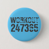Abgelaufener und kratzter Text Workout 247365 Blau Button (Vorderseite)