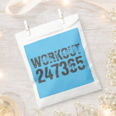 Abgelaufener und kratzter Text Workout 247365 Blau Geschenktütchen (Ausgeschnitten)