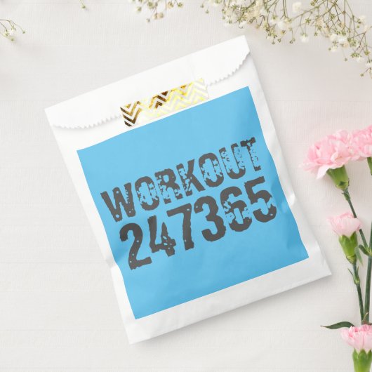Abgelaufener und kratzter Text Workout 247365 Blau Geschenktütchen (Versiegelt)