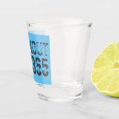 Abgelaufener und kratzter Text Workout 247365 Blau Schnapsglas (Rechts)