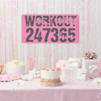 Abgelaufener und kratzter Text Workout 247365 rosa