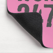 Abgelaufener und kratzter Text Workout 247365 rosa Mousepad (Ecke)
