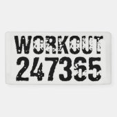 Abgelaufener und kratzter Text Workout 247365 schw Banner (Horizontal)