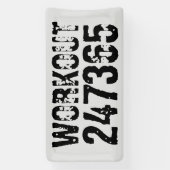 Abgelaufener und kratzter Text Workout 247365 schw Banner (Vertikal)