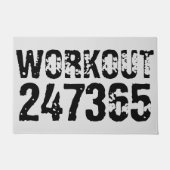 Abgelaufener und kratzter Text Workout 247365 schw Fußmatte (Vorderseite)