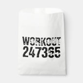 Abgelaufener und kratzter Text Workout 247365 schw Geschenktütchen (Vorderseite)
