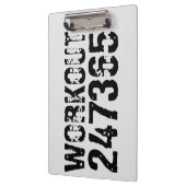 Abgelaufener und kratzter Text Workout 247365 schw Klemmbrett (Links)