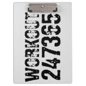 Abgelaufener und kratzter Text Workout 247365 schw Klemmbrett (Vorderseite)