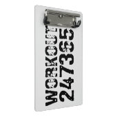 Abgelaufener und kratzter Text Workout 247365 schw Mini Klemmbrett (Schrägansicht)