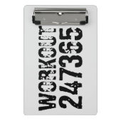 Abgelaufener und kratzter Text Workout 247365 schw Mini Klemmbrett (Vorderseite)