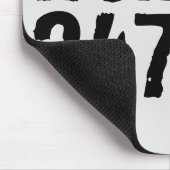 Abgelaufener und kratzter Text Workout 247365 schw Mousepad (Ecke)