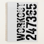Abgelaufener und kratzter Text Workout 247365 schw Planer (Vorderseite)
