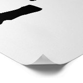 Abgelaufener und kratzter Text Workout 247365 schw Poster (Ecke)