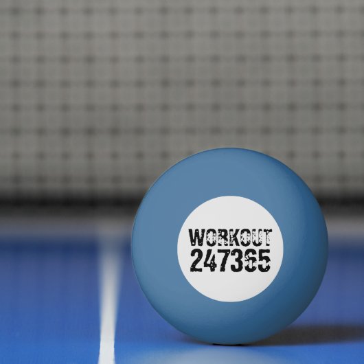 Abgelaufener und kratzter Text Workout 247365 schw Tischtennisball (Netto)