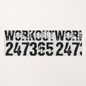 Abgelaufener und kratzter Text Workout 247365 schw Yogamatte (Vorderseite (Horizontal))