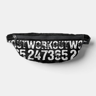 Abgelaufener und kratzter Text Workout 247365 Vint Bauchtasche