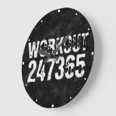 Abgelaufener und kratzter Text Workout 247365 Vint Große Wanduhr (Winkel)