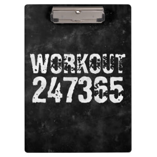 Abgelaufener und kratzter Text Workout 247365 Vint Klemmbrett