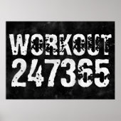 Abgelaufener und kratzter Text Workout 247365 Vint Poster (Vorne)