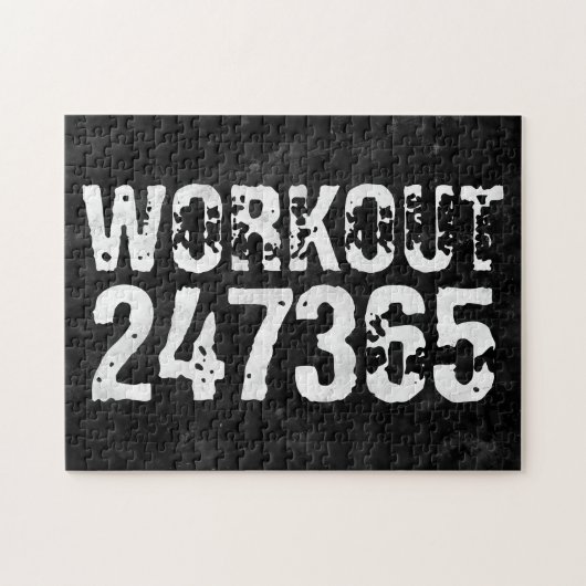Abgelaufener und kratzter Text Workout 247365 Vint Puzzle (Horizontal)