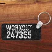 Abgelaufener und kratzter Text Workout 247365 Vint Schlüsselanhänger (Vorderseite)