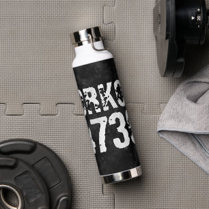 Abgelaufener und kratzter Text Workout 247365 Vint Trinkflasche