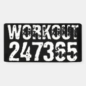 Abgelaufener und kratzter Text Workout 247365 weiß Banner (Horizontal)