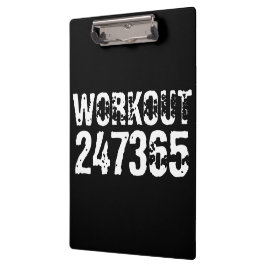 Abgelaufener und kratzter Text Workout 247365 weiß Klemmbrett