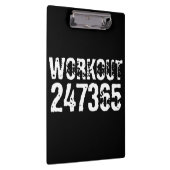 Abgelaufener und kratzter Text Workout 247365 weiß Klemmbrett (Rechts)