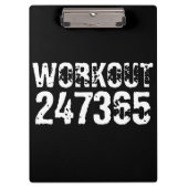Abgelaufener und kratzter Text Workout 247365 weiß Klemmbrett (Vorderseite)