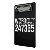 Abgelaufener und kratzter Text Workout 247365 weiß Mini Klemmbrett (Gewinkelt2)