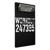 Abgelaufener und kratzter Text Workout 247365 weiß Mini Klemmbrett (Schrägansicht)