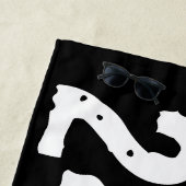 Abgelaufener und kratzter Text Workout 247365 weiß Strandtuch (Beispiel)