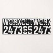 Abgelaufener und kratzter Text Workout 247365 weiß Yogamatte (Vorderseite (Horizontal))