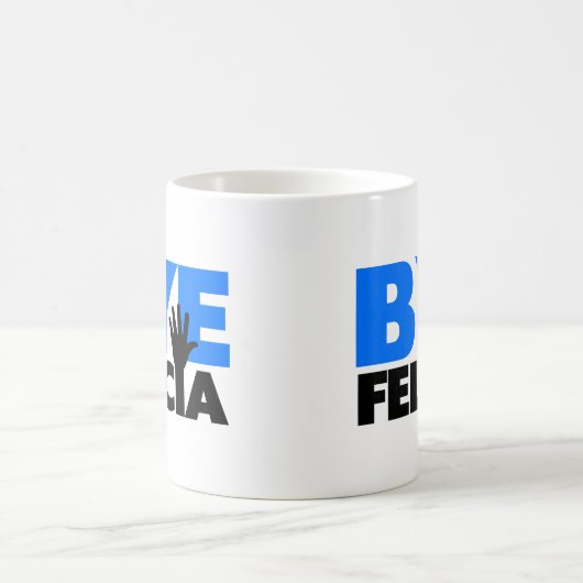 Abgelegene Felicia-Handwellen-mutiges Blau Kaffeetasse (Mittel)