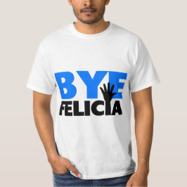 Abgelegene Felicia-Handwellen-mutiges Blau T-Shirt