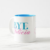 ABGELEGENER Felicia-Sassy Jargon-Spaß Zweifarbige Tasse (Vorderseite Links)