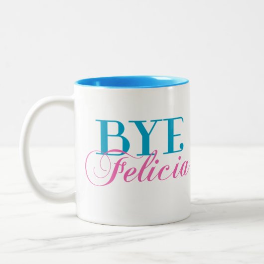 ABGELEGENER Felicia-Sassy Jargon-Spaß Zweifarbige Tasse (Links)