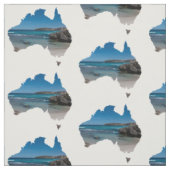 Abgelegener Strand im Paradies Australien Stoff (Muster)