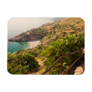 Abgelegener Strand in Lo Zingaro, Sizilien Magnet