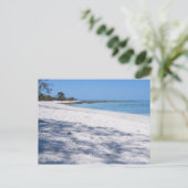 Abgelegener Strand Postkarte (Stehend Vorderseite)