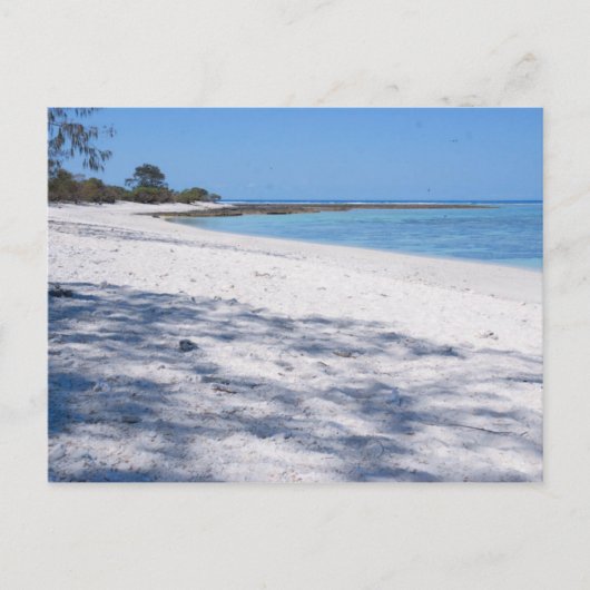Abgelegener Strand Postkarte (Vorderseite)