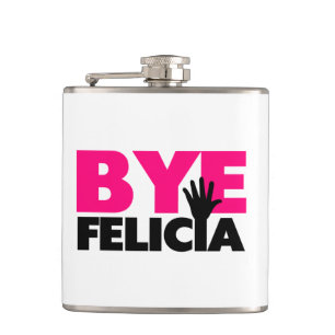 Abgelegenes Felicia-Handwellen-Pink Flachmann