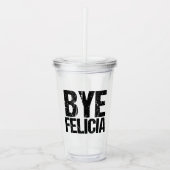 Abgelegenes Felicia lustiges Meme Acryltrinkbecher (Vorderseite)
